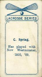 1910 Imperial Tobacco Lacrosse Color (C60) #59 Cliff Spring Back